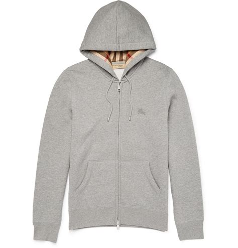 burberry zip up hoodie grey.